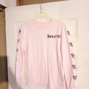 Art Class pink line sleeved T-shirt